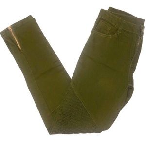 Moto/Military Green Jeans Size 00